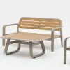 Aqulia 4 Seat Aluminum Outdoor Garden Sofa Table Set Durable Waterproof Eco-Friendly Modern Freely Matched Outdoor Furniture
