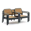 Aqulia 4 Seat Aluminum Outdoor Garden Sofa Table Set Durable Waterproof Eco-Friendly Modern Freely Matched Outdoor Furniture