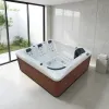 Balboa Acrylic Freestanding Outdoor Hot Tub Square Whirlpool Spa 5 Person Modern Design Relaxing Jets