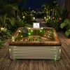 Balboa Acrylic Freestanding Outdoor Hot Tub Square Whirlpool Spa 5 Person Modern Design Relaxing Jets