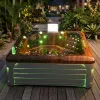 Balboa Acrylic Freestanding Outdoor Hot Tub Square Whirlpool Spa 5 Person Modern Design Relaxing Jets