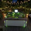 Balboa Acrylic Freestanding Outdoor Hot Tub Square Whirlpool Spa 5 Person Modern Design Relaxing Jets