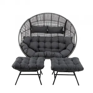 Cross-border Rattan Leisure Chair Hand-woven Minimalist Modern Style Outdoor Rocking Egg Chair for Hotels Villas Gardens Chair