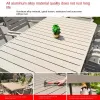 Custom Vangarden Modern Durable Outdoor Aluminum Alloy Dining Table Chair Set Leisure Furniture Waterproof Sunscreen