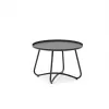 Edinburgh 5pcs Durable Modern Weather Resistant 4-Seater Sofa Set Aluminum Frame Rope Backrest Armrest Tray Coffee Table Hotel