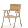 Export Style WPC Aluminum Alloy Outdoor Chair Modern Minimalist Design Durable Weather Resistant Eco-Friendly Villa School