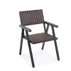 Export Style WPC Aluminum Alloy Outdoor Chair Modern Minimalist Design Durable Weather Resistant Eco-Friendly Villa School