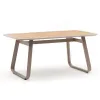 Factory Direct Sale 4-Seater Waterproof Plastic Wood Garden Table and Chair Set Dinner Furniture for Restaurant or Home Use