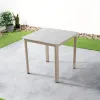 Foshan VANGARDEN Modern Particle Board Countertop Aluminum Frame 80*80 Square Weatherproof Outdoor Dining Table 2-Year Warranty