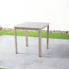 Foshan VANGARDEN Modern Particle Board Countertop Aluminum Frame 80*80 Square Weatherproof Outdoor Dining Table 2-Year Warranty