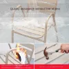 Full Aluminum Outdoor Dining Set Patio Furniture Table with Cushion 4 Chairs-Rustproof Lightweight Modern Garden Balcony Set