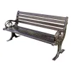 Heavy Duty Rustproof Cast Aluminum Park Bench Commercial Outdoor Garden Metal Bench Weather Resistant 3 Seater Public Bench