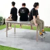 Modern Durable Lightweight Aluminum Sintered Stone Dining Table Waterproof Outdoor Furniture for Living Room