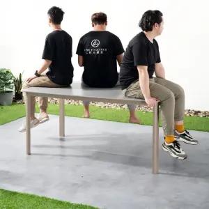 Modern Durable Lightweight Aluminum Sintered Stone Dining Table Waterproof Outdoor Furniture for Living Room