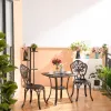 High-end Patterns Modern Durable Cast Aluminum Dining Table and Chairs Set Outdoor Garden Furniture hotel furniture
