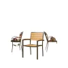 High-quality Modern Foshan Outdoor Restaurant Chairs Made Aluminum Alloy Plastic Wood Portable for Gardens Kitchens Villas