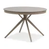 Luxury Modern Sintered Stone and Aluminum 120mm Round Foldable Dining Table Set for Home Living Room