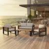 Luxury Modern Style All-Weather Garden Furniture Aluminum Outdoor Sofa Set for Courtyard Hotel Use