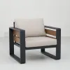 Luxury Modern Style All-Weather Garden Furniture Aluminum Outdoor Sofa Set for Courtyard Hotel Use