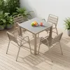 Modern Aluminum Alloy Outdoor Furniture Set with Quick-Dry Cushions Durable Waterproof UV-Resistant for Patio Garden Use
