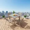 Modern Aluminum Alloy Outdoor Furniture Set with Quick-Dry Cushions Durable Waterproof UV-Resistant for Patio Garden Use