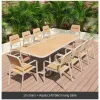 Modern Aluminum Alloy Outdoor Table Chair Set Waterproof Cushion Pine Wood Patio Garden Courtyard Furniture