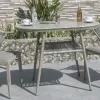 Modern Aluminum Contemporary Garden Set Outdoor Coffee Table and Chairs with 2 Seating Capacity for Dining and Farmhouse Use