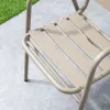 Modern Aluminum Outdoor Dining Furniture Set-Waterproof Durable Seating for Hotels Gardens Courtyards Restaurants | VANGARDEN |