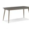 Modern Aluminum Outdoor Furniture Set Warm Tones Sofa Chairs Sintered Stone Table Courtyard Garden Weather Hotel Living Room