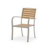 Modern Aluminum Poly Wood Outdoor Dining Set Table Chairs Waterproof UV Resistant Durable Portable Lightweight Furniture Hotel