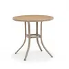 Modern Aluminum Poly Wood Outdoor Dining Set Table Chairs Waterproof UV Resistant Durable Portable Lightweight Furniture Hotel