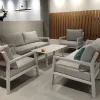 Modern Aluminum Rattan Outdoor Sofa Set Waterproof for Courtyard Apartment Hotel Living Room Furniture VANGARDEN Model