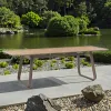 Modern Aluminum for 203x89cm Durable Lightweight Waterproof UV-Resistant Outdoor Dining Table for Hotel Park Villa Use