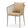 Modern Casual Outdoor Patio Restaurant Chair Woven Rope Aluminum Alloy Swivel Portable Folding Eco-Friendly Bedroom Living Room