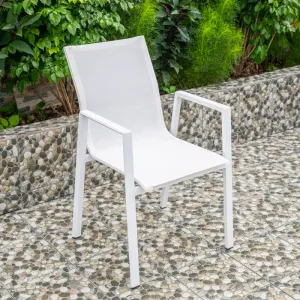 Modern Contemporary Terylene Fabric Aluminum Armchair Garden Outdoor Furniture Sets Courtyard Exterior Metal Panel Style