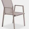 Modern Contemporary Terylene Fabric Aluminum Armchair Garden Outdoor Furniture Sets Courtyard Exterior Metal Panel Style