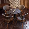 Modern Custom Outdoor Table and Chair Set for Courtyard Balcony Coffee Shop Garden Use-Waterproof Outdoor Furniture