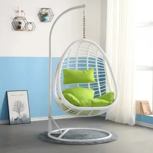 Modern Design Metal Swing Chair-Top Furniture Brand 1-Seater Optional Cushion Garden Courtyard Home Outdoor Use Park Villa 1