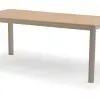 Modern Design Outdoor Dining Table and Chair Set Waterproof Durable Aluminum and Poly Wood 7 Seater for Living Room Park Use