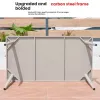 Modern Design Outdoor Slab Panel Table Dining Set Aluminum Alloy Chairs Weather-Resistant Durable Aluminum Frame Waterproof