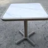 Modern Design Square Sintered Stone Panel Aluminum Frame Commercial Dining Table Set VANGARDEN VD112036A-60*60 for Restaurants