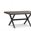 Modern Design 7-Person Outdoor Dining Table Chair Set Lightweight Waterproof Durable UV-resistant Aluminum Poly Wood Garden