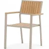 Modern Designed Outdoor Aluminum Alloy Panel Vertical Grain Garden Patio Park Colorful Dining Chair Coffee Chair