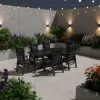 Modern Dinning Table Chairs Aluminum Outdoor Sofa Set Weather-Resistant and Waterproof for Garden Patio Balcony Dining Living