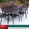 Modern Durable All Aluminum Alloy Outdoor Furniture Table Chair Set Waterproof Cushion for Courtyard Villa Garden Leisure Use