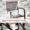 Modern Durable All Aluminum Alloy Outdoor Furniture Table Chair Set Waterproof Cushion for Courtyard Villa Garden Leisure Use