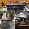 Modern Durable All Aluminum Alloy Outdoor Furniture Table Chair Set Waterproof Cushion for Courtyard Villa Garden Leisure Use