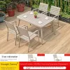Modern Durable Aluminum Alloy Outdoor Furniture Table Chair Set Waterproof Cushion Non-Foldable 1 Year Warranty-Youyue Brand