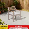 Modern Durable Aluminum Metal Outdoor Dining Table Chair Set with Waterproof Cushions for Hotels Courtyards General Outdoor Use