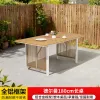 Modern Durable Aluminum Metal Outdoor Dining Table Chair Set with Waterproof Cushions for Hotels Courtyards General Outdoor Use